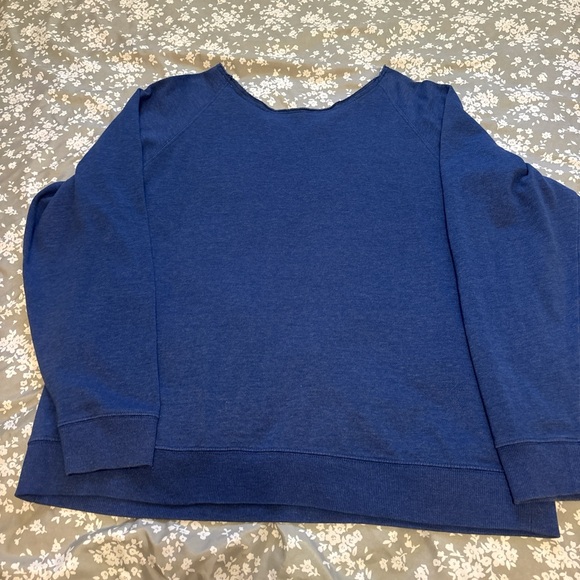 No Boundaries Navy 'Need Coffee' Sweatshirt Graphic Slouchy Sz XL - Picture 4 of 7